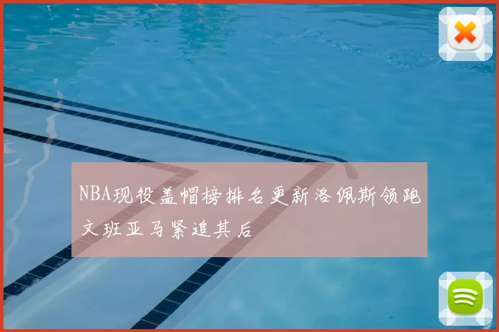 NBA现役盖帽榜排名更新洛佩斯领跑文班亚马紧追其后